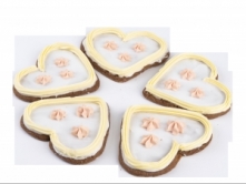 Foto van Speculaas hartjes 5 stuks Foto van Speculaas hartjes 5 stuks
