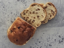 Foto van Rozijnenbrood Foto van Rozijnenbrood