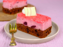 Foto van Chocolade kersengebakje Foto van Chocolade kersengebakje