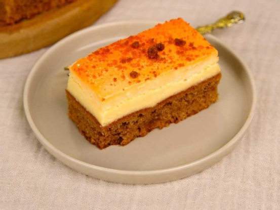 Foto van Sinaasappel Speculaas gebakje Foto van Sinaasappel Speculaas gebakje